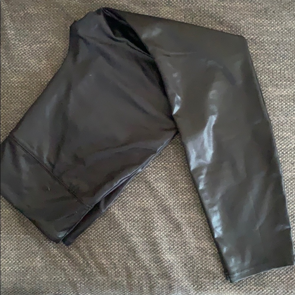 Worn once. XL Wild Fable faux leather leggings.